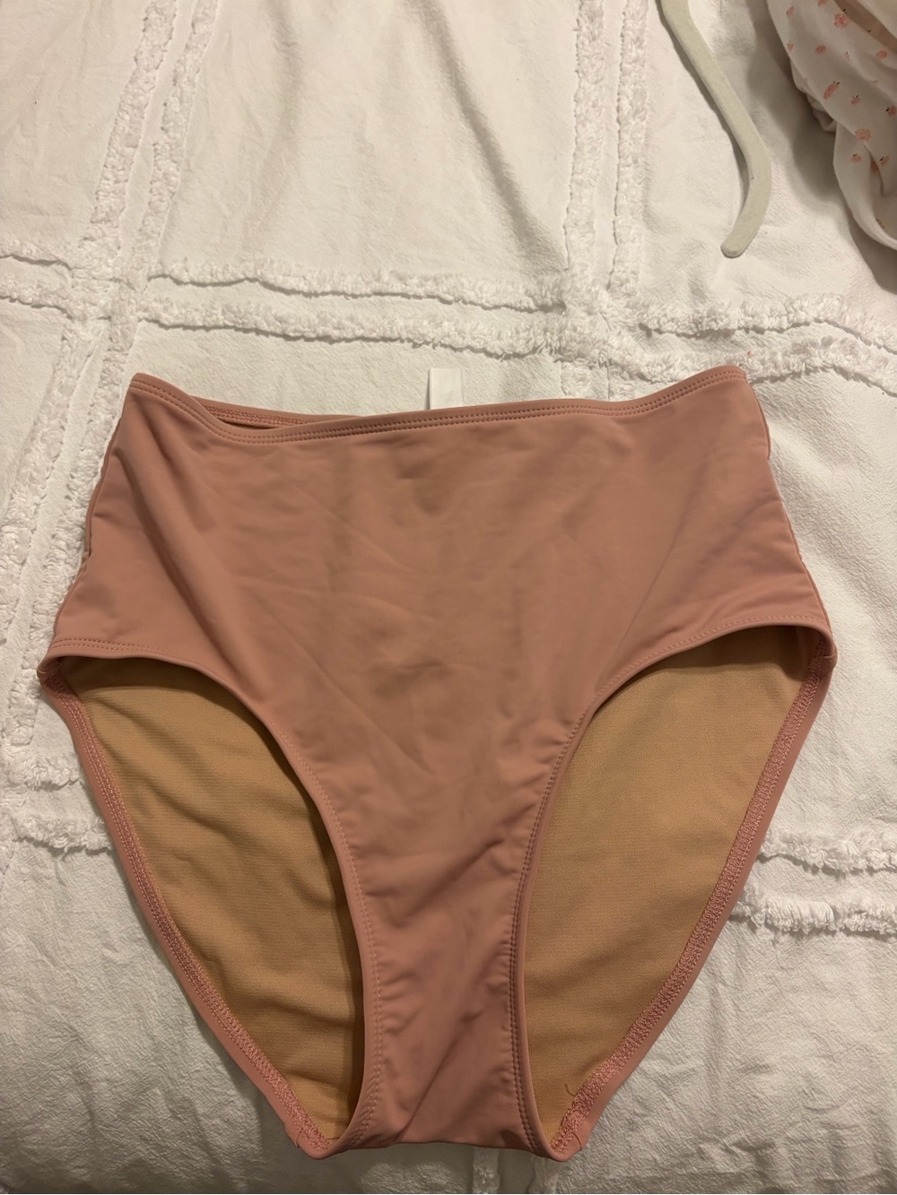Lime Ricki High Waist Bikini Bottoms in Dusty Rose